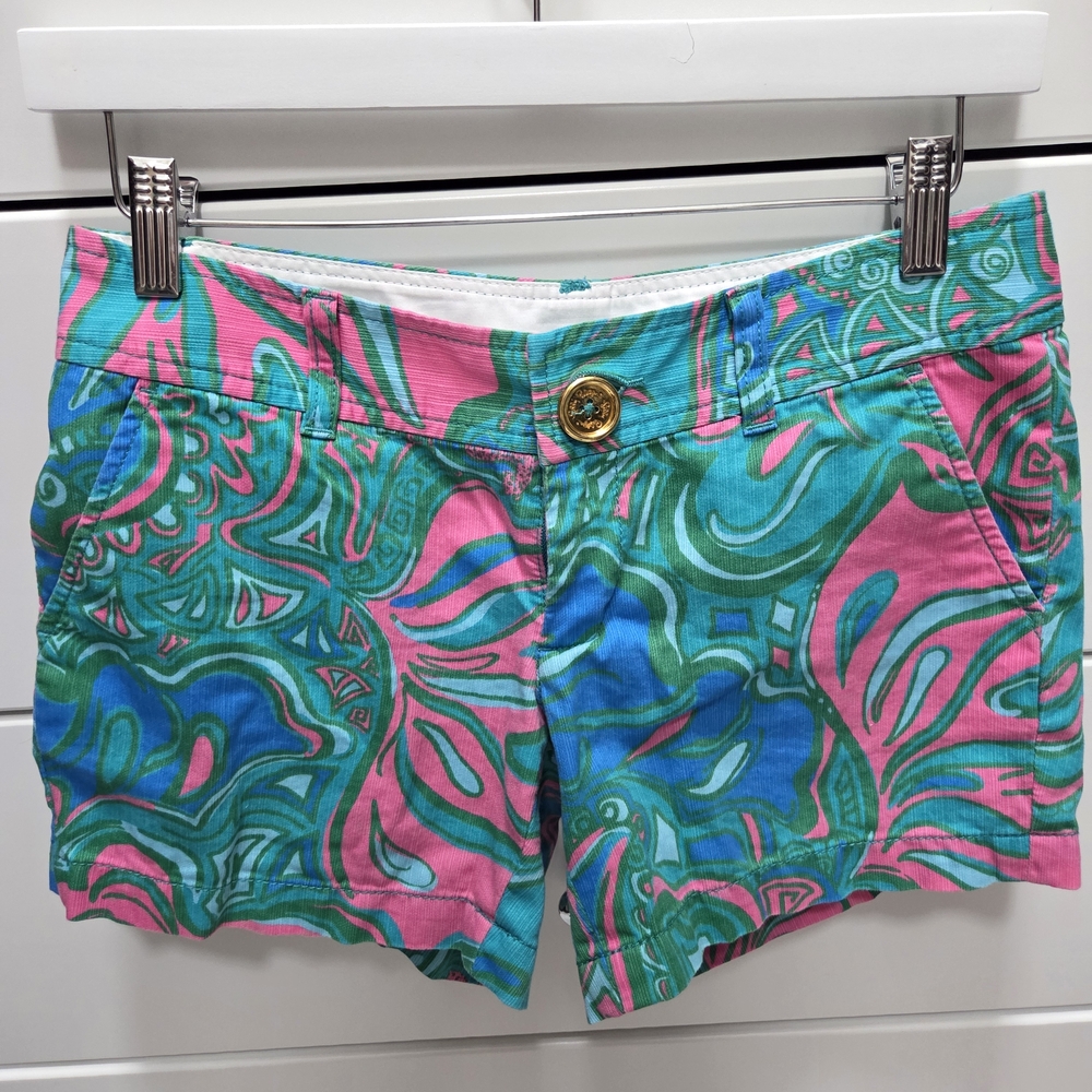 Callahan Pink and Green Patterned Women's Shorts